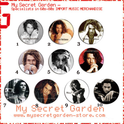 INXS - Michael Hutchence Pinback Button Badge Set 1a or 1b ( or Hair Ties / 4.4 cm Badge / Magnet / Keychain Set )